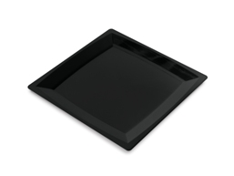Plato Cuadrado Negro Luxe 21x21cm. (C/192uds B/12uds) · 192 unidades · VasoMadrid