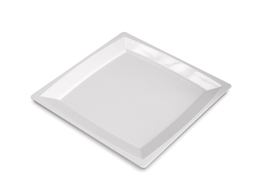 Plato Cuadrado Blanco Luxe 21x21cm. (C/192uds B/12uds) · 192 unidades · VasoMadrid