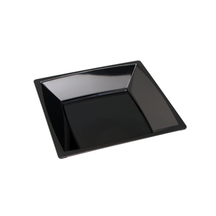 Plato-Bol Cuadrado Negro 17,3x17,3x3,3cm. (C/96uds B/12uds) · 96 unidades · VasoMadrid