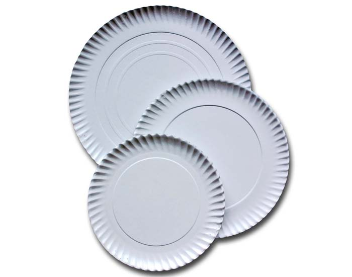 Plato Redondo Carton Blanco Ø23cm. (C/450uds B/50uds) · 450 unidades · VasoMadrid