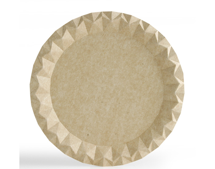 Plato Redondo Carton Kraft Bali Ø23cm. (C/600uds B/50uds) · 600 unidades · VasoMadrid