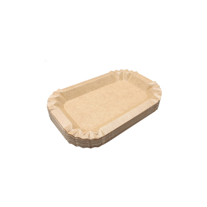 Bandeja Carton Kraft Bali 12x19cm. (C/600uds B/100uds) · 600 unidades · VasoMadrid