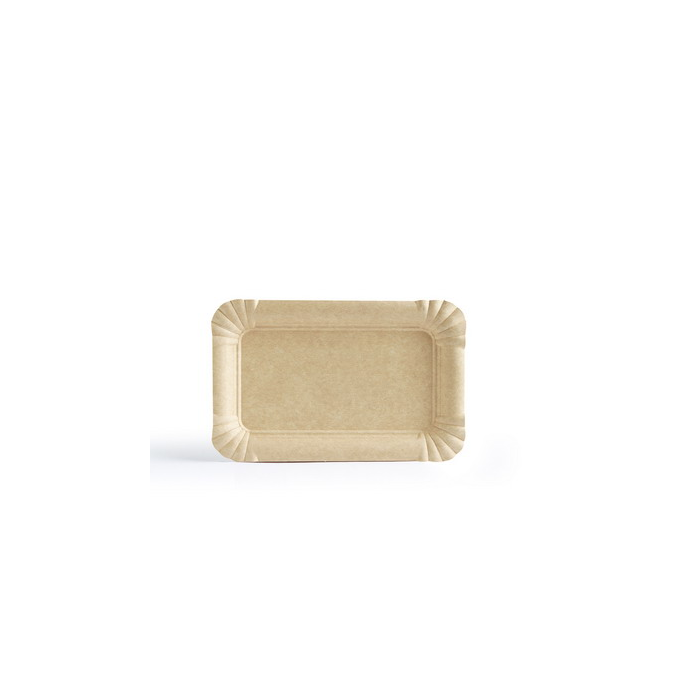 Bandeja Carton Kraft 12x19cm. (C/800uds B/50uds) · 800 unidades · VasoMadrid