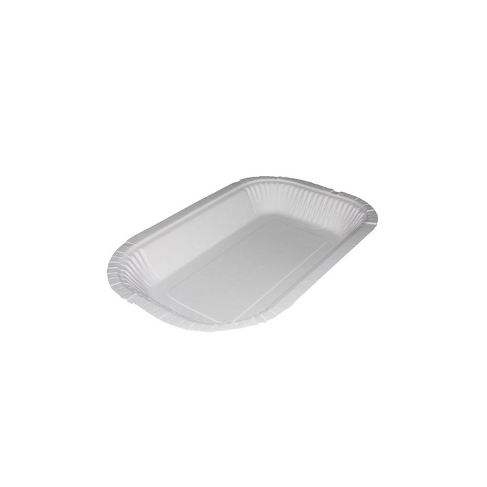 Bandeja Carton Antigrasa Blanco 15x23cm. (C/750uds B/50uds) · 750 unidades · VasoMadrid