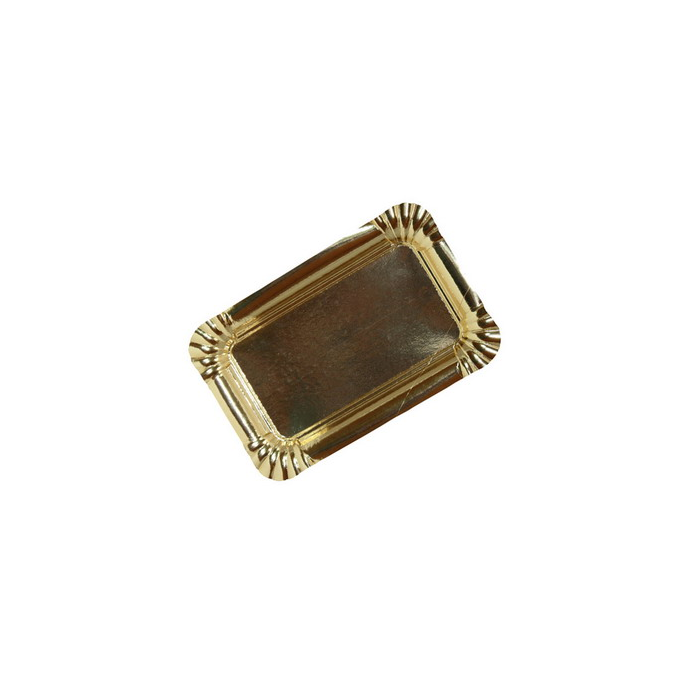 Bandeja Carton Oro 12x19cm. (C/700uds B/50uds) · 700 unidades · VasoMadrid