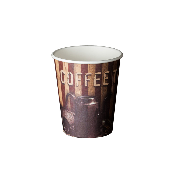 Vaso Carton 7,5oz. 220ml. "Coffee Time" (C/1000uds B/50uds) · 1000 unidades · VasoMadrid