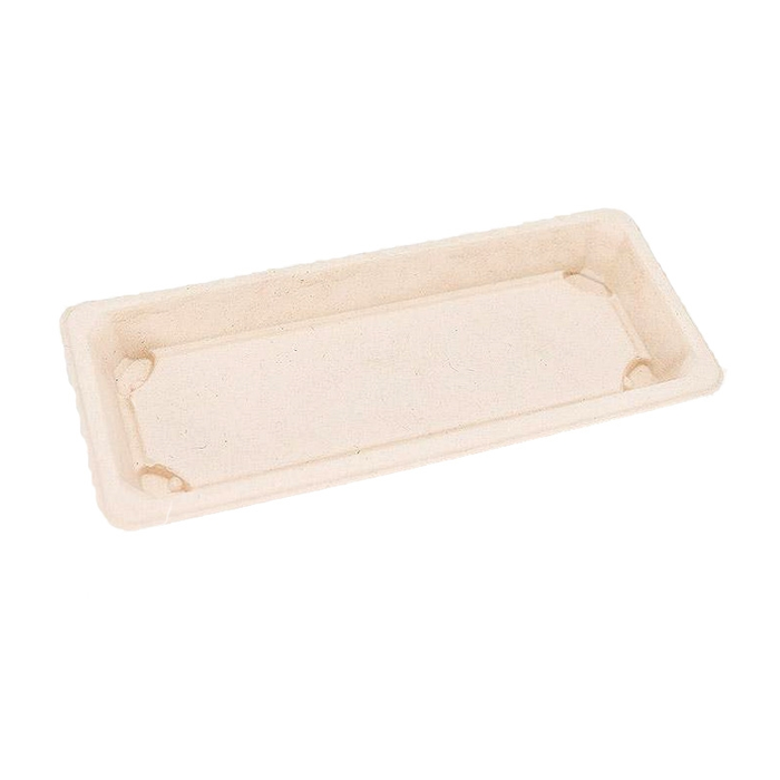 Bandeja Sushi Caña De Azucar 21,6x13,6x2cm. (C/500uds B/50uds) · 500 unidades · VasoMadrid