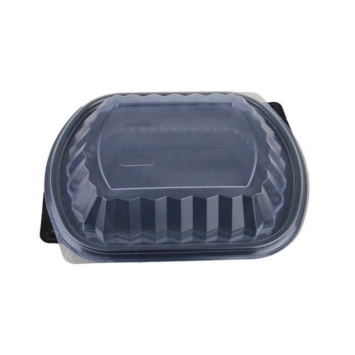 Barqueta Negra Pp. + Tapa 1500cc. 20x24x7cm. Reutilizable (C/250uds) · 250 unidades · VasoMadrid