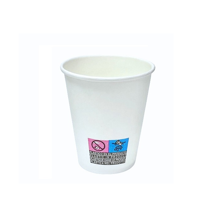 Vaso Carton 6oz. 170ml. Vending Blanco Embolsado Individual (C/200uds B/1ud) · 200 unidades · VasoMadrid