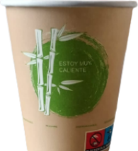 Vaso Cartón Bambú 8oz · paquete de 50 · Sierra Nevada