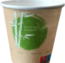Vaso Cartón Bambú 6oz · paquete de 50 · Sierra Nevada