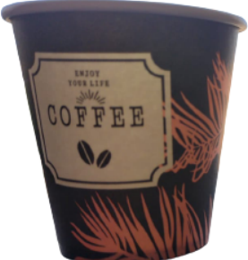 Vaso de cartón Konny 6 oz · caja de 1000 (20 × 50) · Sierra Nevada
