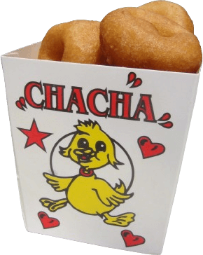 Estuche buñuelos Chacha grande · caja de 850 unidades · Gofres Chacha