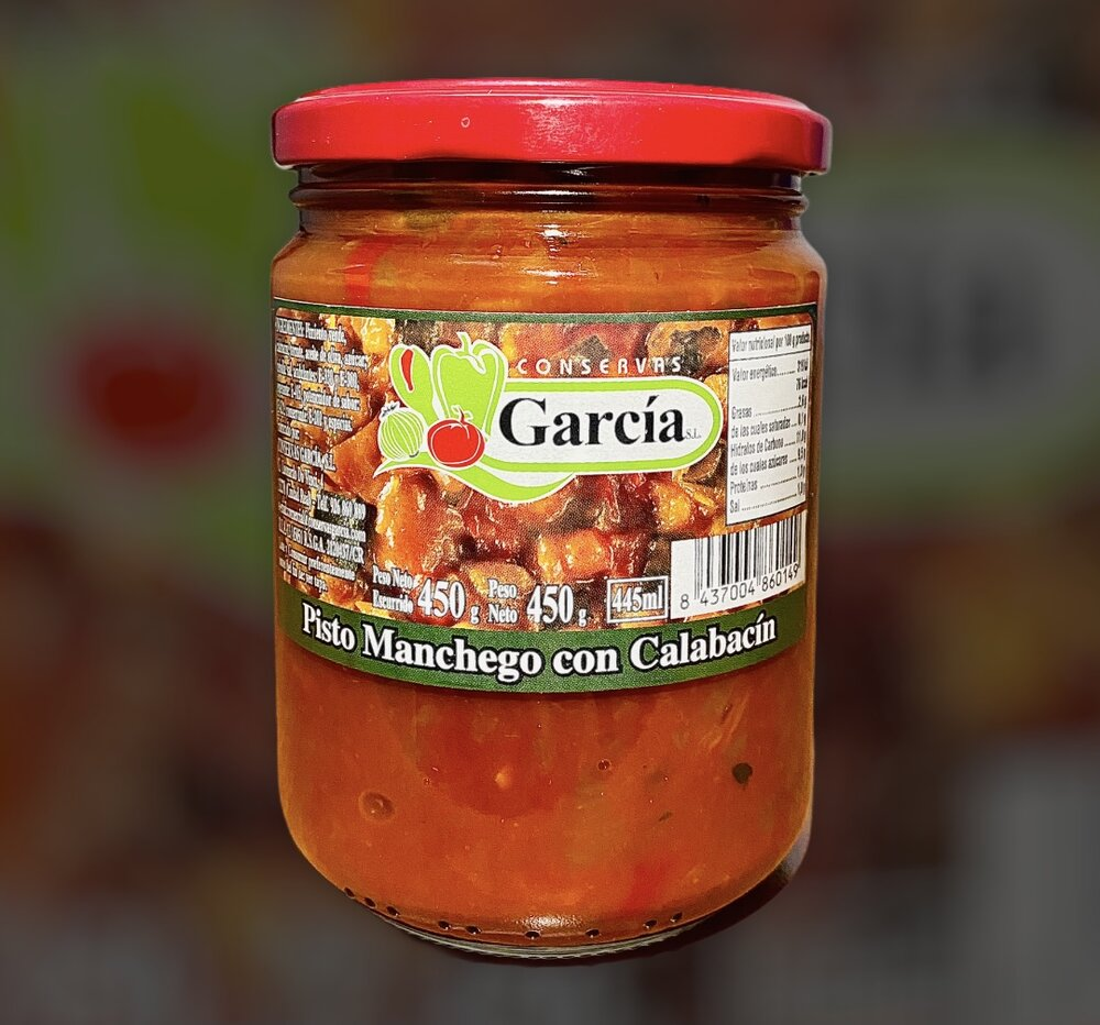 Pisto De Calabacín Y Tomate García · caja de 12 tarros de 650 g · 12 unidades · Conservas García