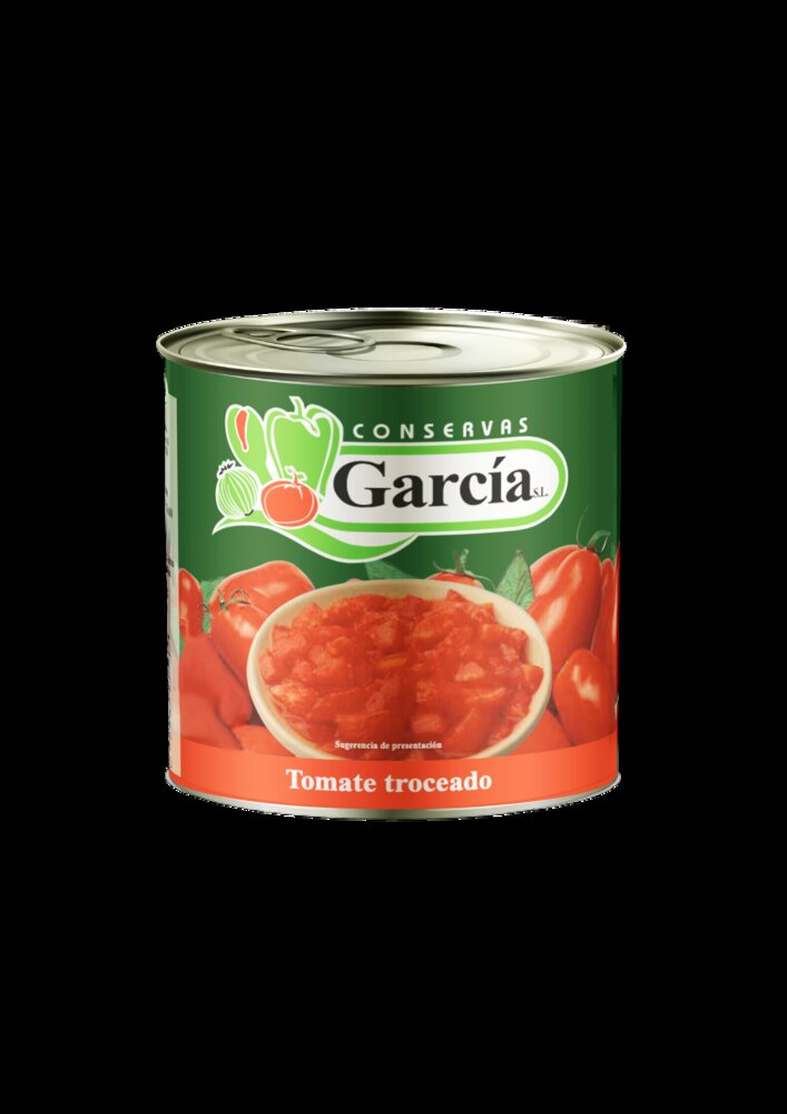 Tomate Troceado Extra García · caja de 3 latas de 5 kg · 3 unidades · Conservas García