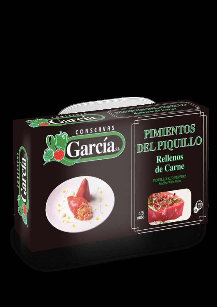 Pimientos Piquillo Relleno Carne García · caja de 12 latas de 250 g (4-6 piezas) · 12 unidades · Conservas García