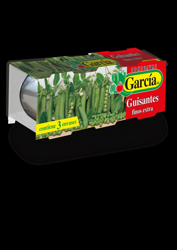 Guisantes Finos (Francés) García · caja de 24 latas de 500 g · 24 unidades · Conservas García