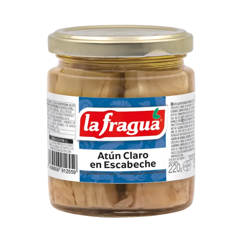 Atún Claro en Escabeche Tarro-250 (Thunnus albacares) · 12 unidades · La Fragua