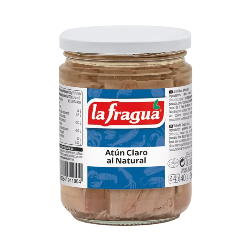 Atún Claro al Natural Tarro-445 (Thunnus albacares) · 12 unidades · La Fragua