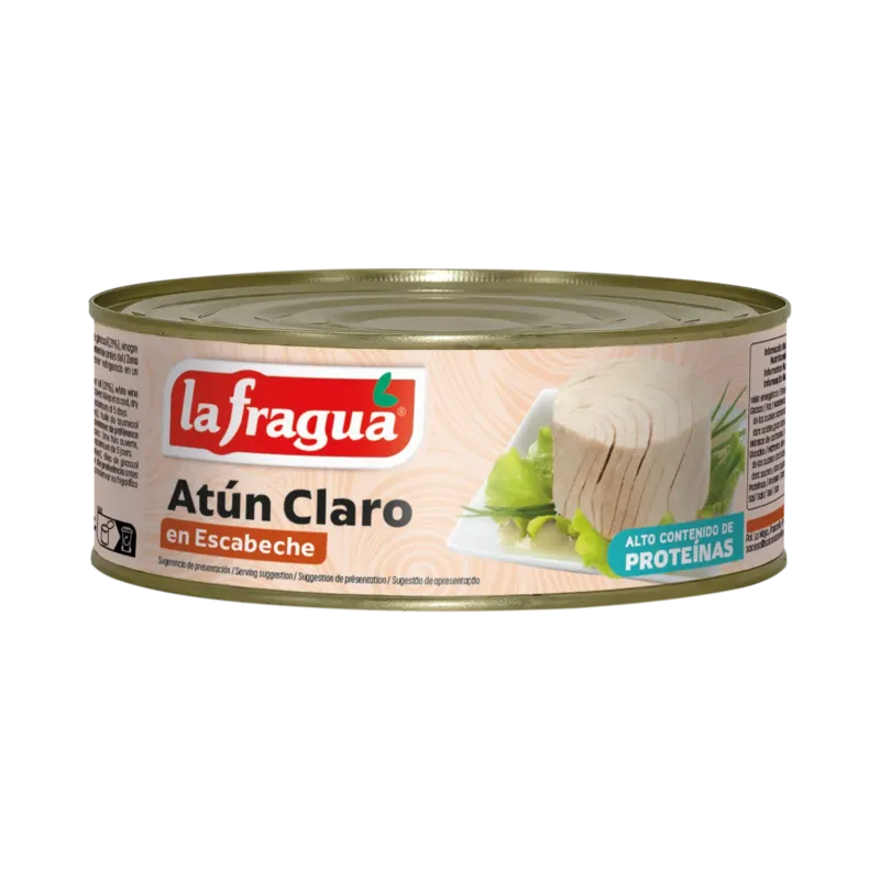 Atún Claro en Escabeche Lata RO-900 (Thunnus albacares) · 12 unidades · La Fragua