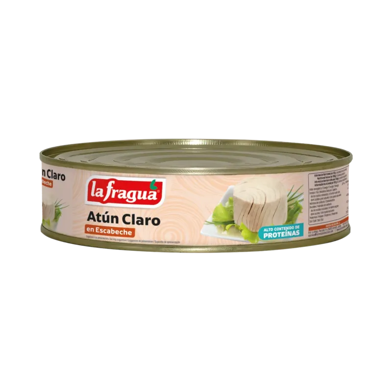 Atún Claro en Escabeche Lata RO-1800 (Thunnus albacares) (100% Tronco) · 6 unidades · La Fragua