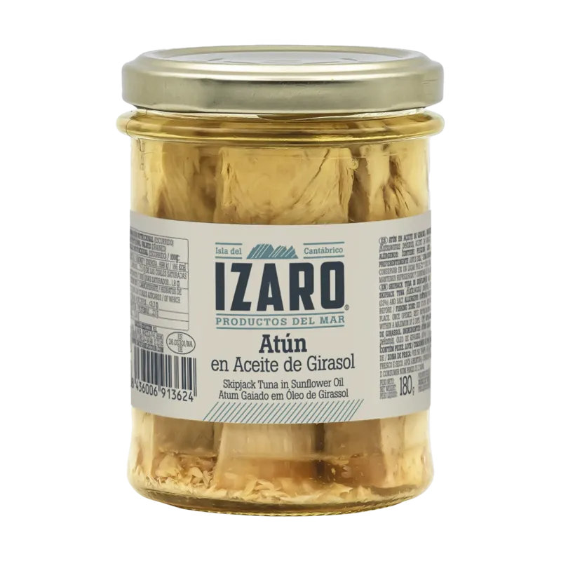 Atún en Girasol Tarro-212 (Katsuwonus pelamis) · 12 unidades · La Fragua