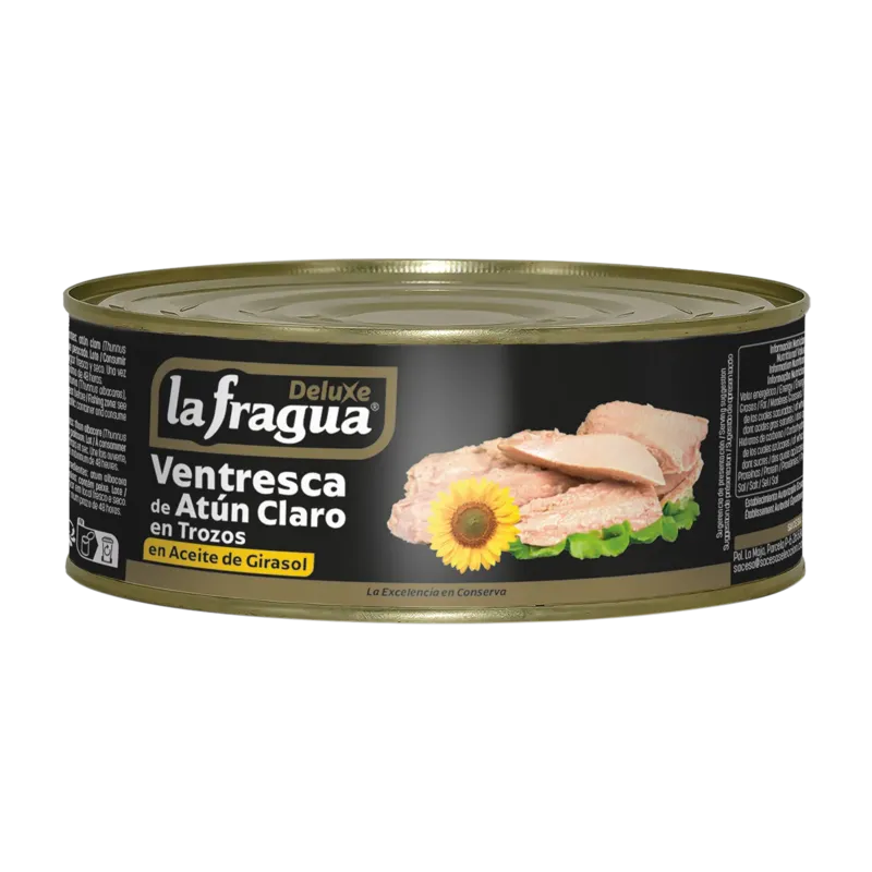 Trozos de Ventresca de Atún Claro en Girasol RO-900 (Thunnus albacares) · 12 unidades · La Fragua