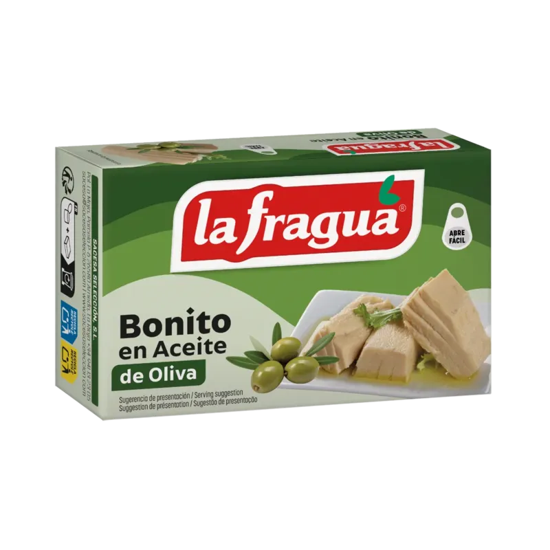 Bonito en Oliva Lata OL-120 (Sarda sarda) - F.A. (100% Tronco) · 25 unidades · La Fragua