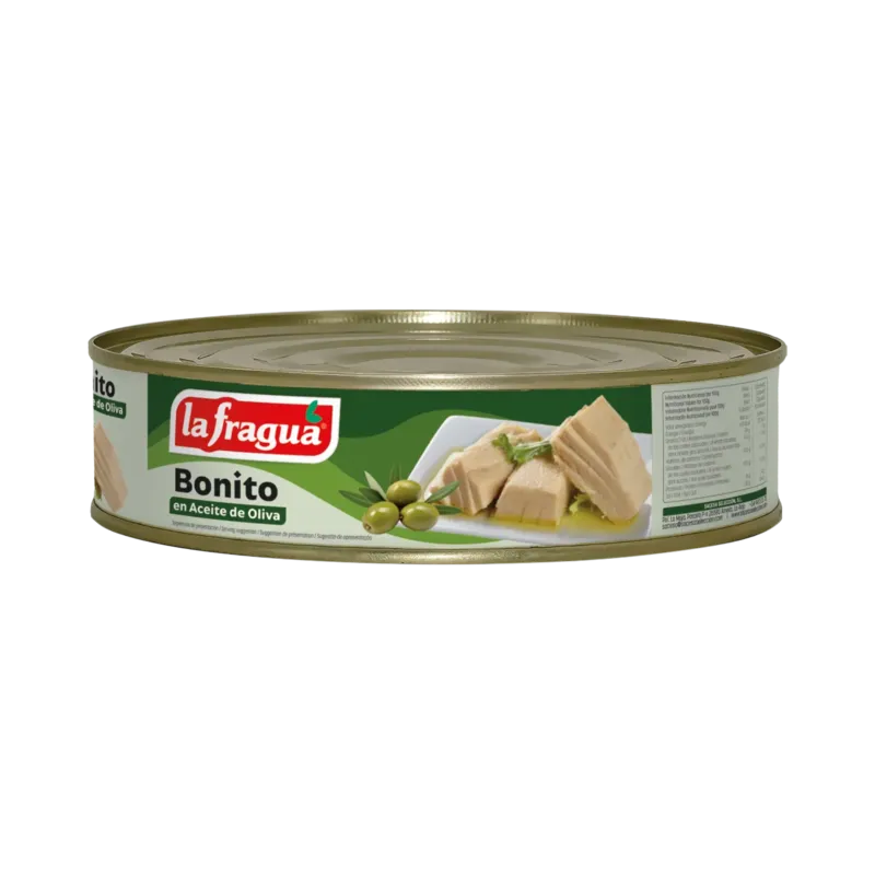 Bonito en Oliva Lata RO-1800 (Sarda spp) (80% Tronco - 20% Migas) · 6 unidades · La Fragua