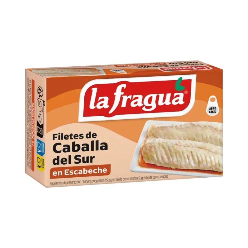 Filetes de Caballa del Sur en Escabeche Lata RR-90 (Scomber colias) - F.A. · 25 unidades · La Fragua