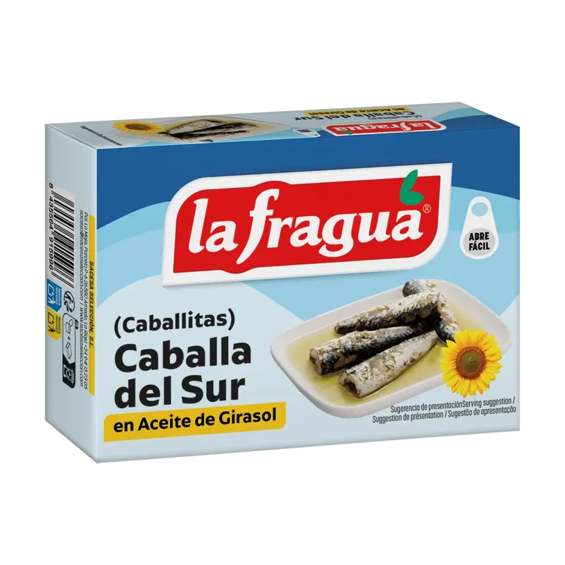 Caballitas 3-4 en Girasol Lata RR-125 (Scomber colias) - F.A. · 50 unidades · La Fragua