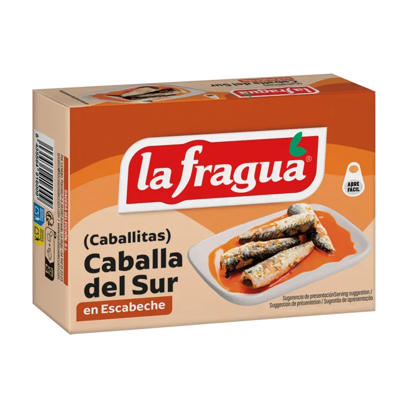 Caballitas 3-4 en Escabeche Lata RR-125 (Scomber colias) - F.A. · 50 unidades · La Fragua