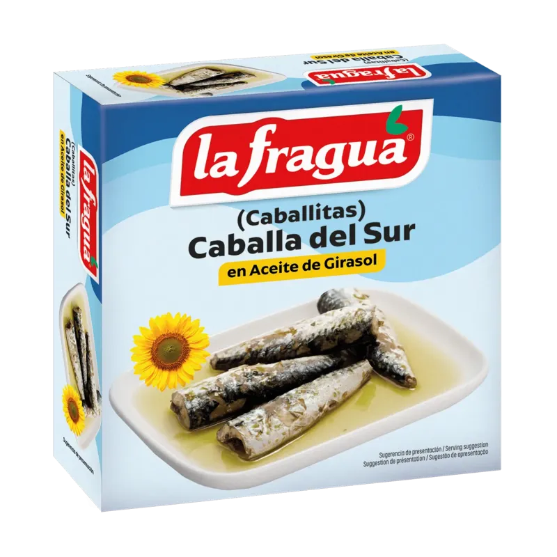 Caballitas 8-12 en Girasol Lata RO-550 (Scomber colias) · 24 unidades · La Fragua