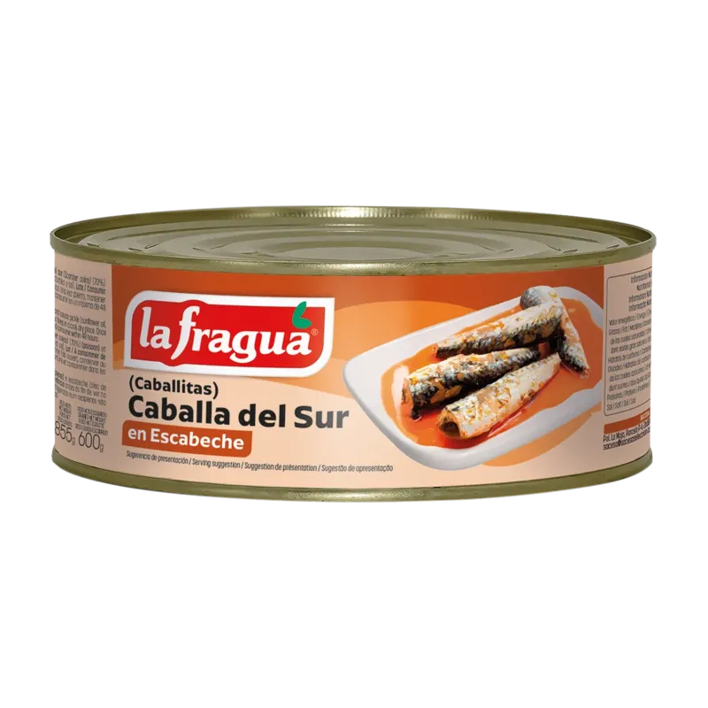 Caballitas 18-22 en Escabeche Lata RO-900 (Scomber colias) · 12 unidades · La Fragua