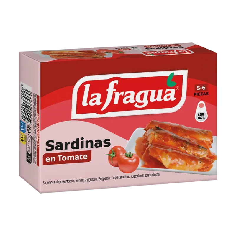 Sardinas 3-4 en Tomate Lata RR-125 (Sardina pilchardus) - F.A. · 24 unidades · La Fragua