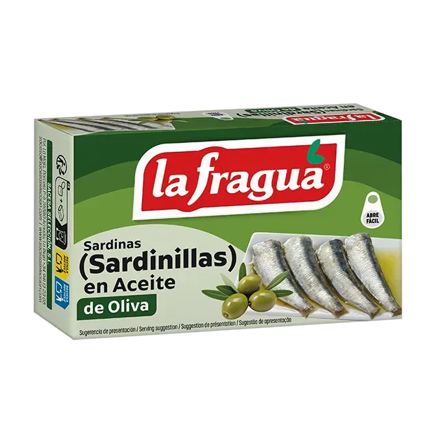 Sardinillas 6-10 en Oliva Lata RR-90 (Sardinella longiceps) - F.A. · 25 unidades · La Fragua