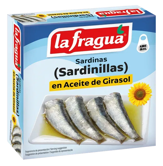 Sardinillas 20-25 en Girasol Lata RO-250 (Sardinella longiceps) - F.A. · 24 unidades · La Fragua