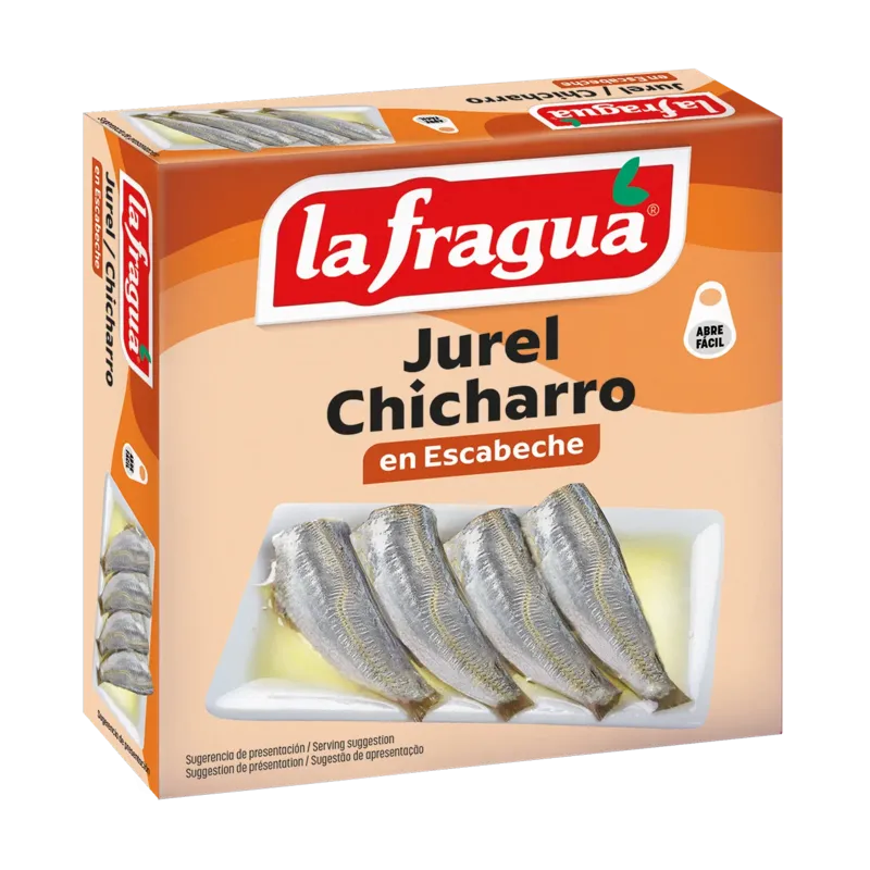Jurel-Chicharro 6-10 en Escabeche Lata RO-280 (Trachurus trachurus) · 24 unidades · La Fragua