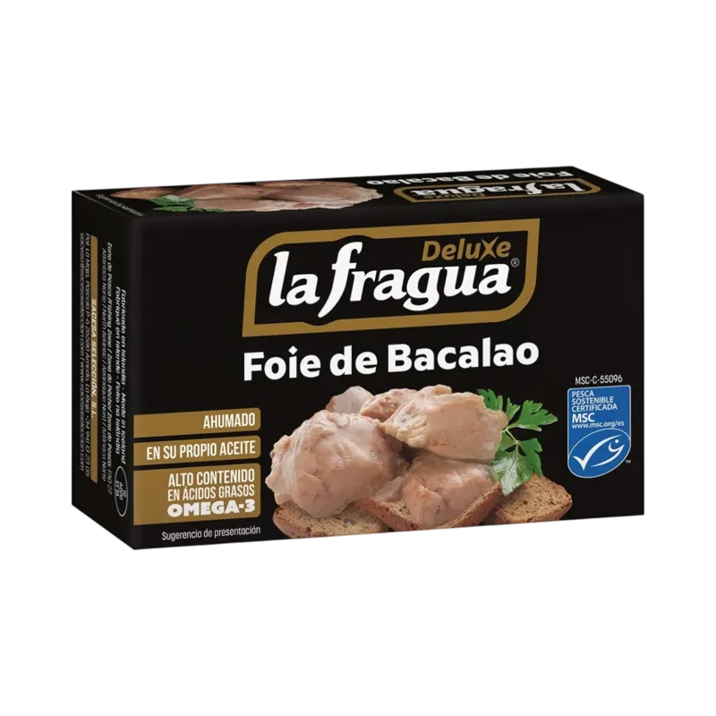 Hígado de Bacalao Ahumado Lata RR-125 (Gadus morhua) - F.A. · 25 unidades · La Fragua