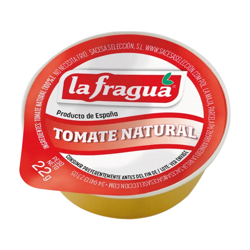 Tomate Triturado Natural Monodosis 22 g · 216 unidades · La Fragua