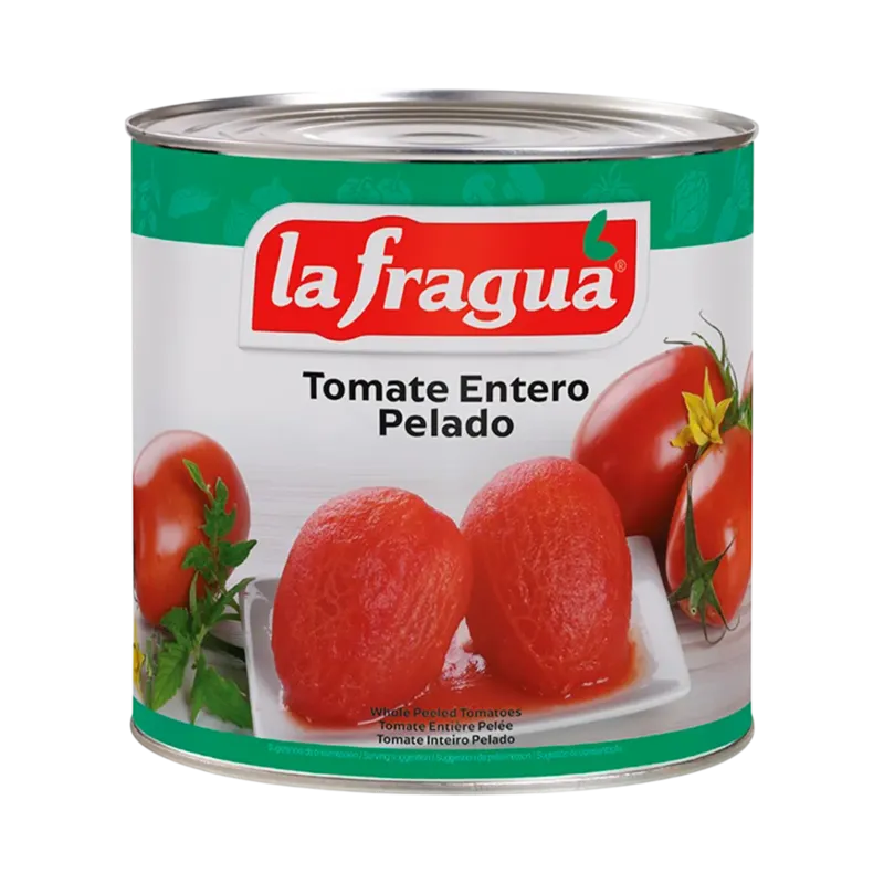 Tomate Entero Pelado I Lata 3 kg ºBrix >= 4,5 · 6 unidades · La Fragua