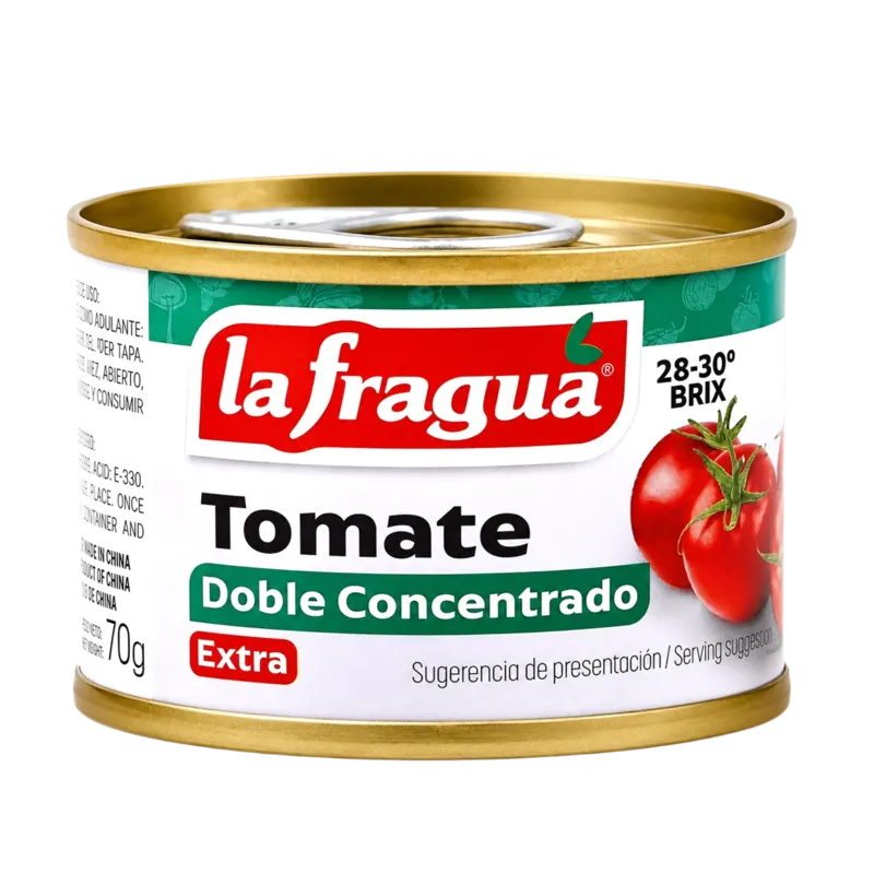Tomate Doble Concentrado (50%) Extra Lata 1/8 kg F.A. ºBrix 28-30 · 50 unidades · La Fragua
