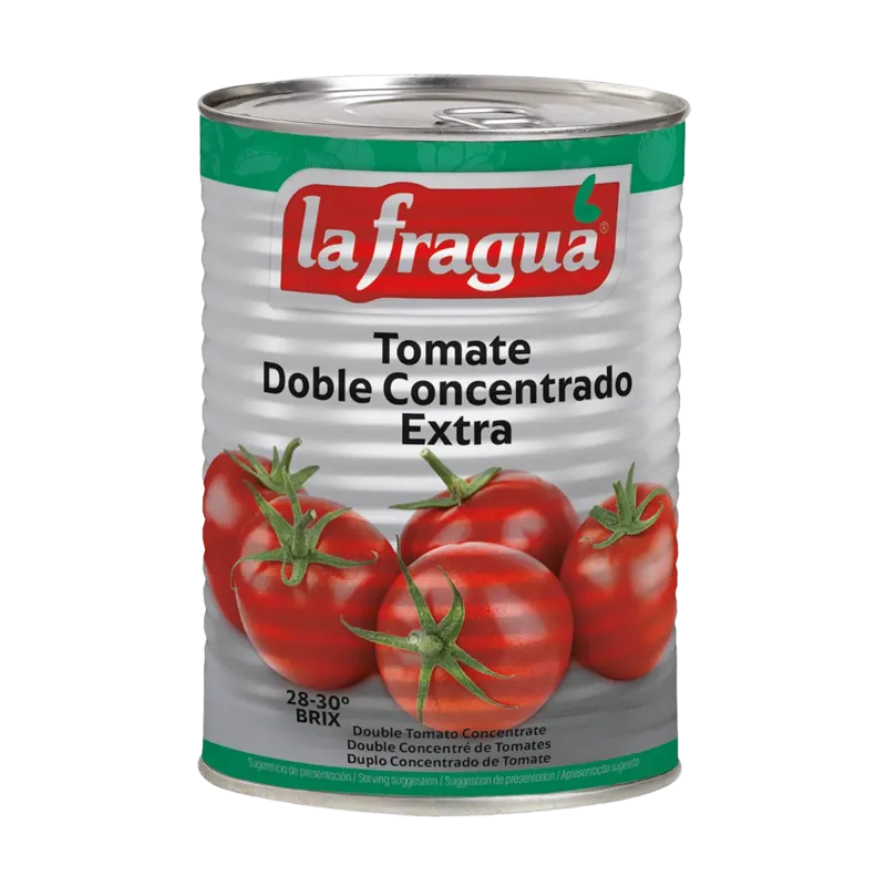 Tomate Doble Concentrado (50%) Extra Lata 1/2 kg F.A. ºBrix 28-30 · 24 unidades · La Fragua