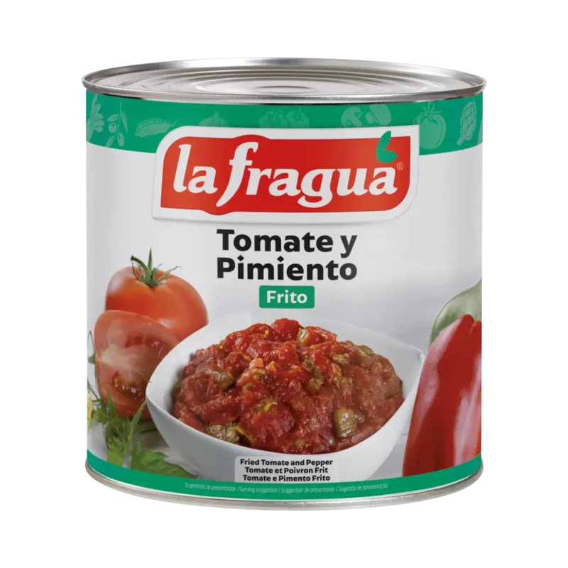 Tomate y Pimiento Frito Lata 3 kg (TOPI Obrador) · 6 unidades · La Fragua