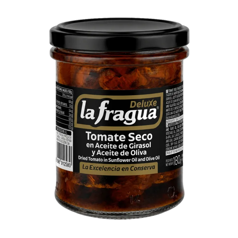 Tomate Seco en Aceite de Girasol y Oliva Tarro-212 · 12 unidades · La Fragua