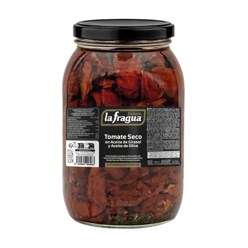 Tomate Seco en Aceite de Girasol y Oliva T 1/2 Galón · 6 unidades · La Fragua