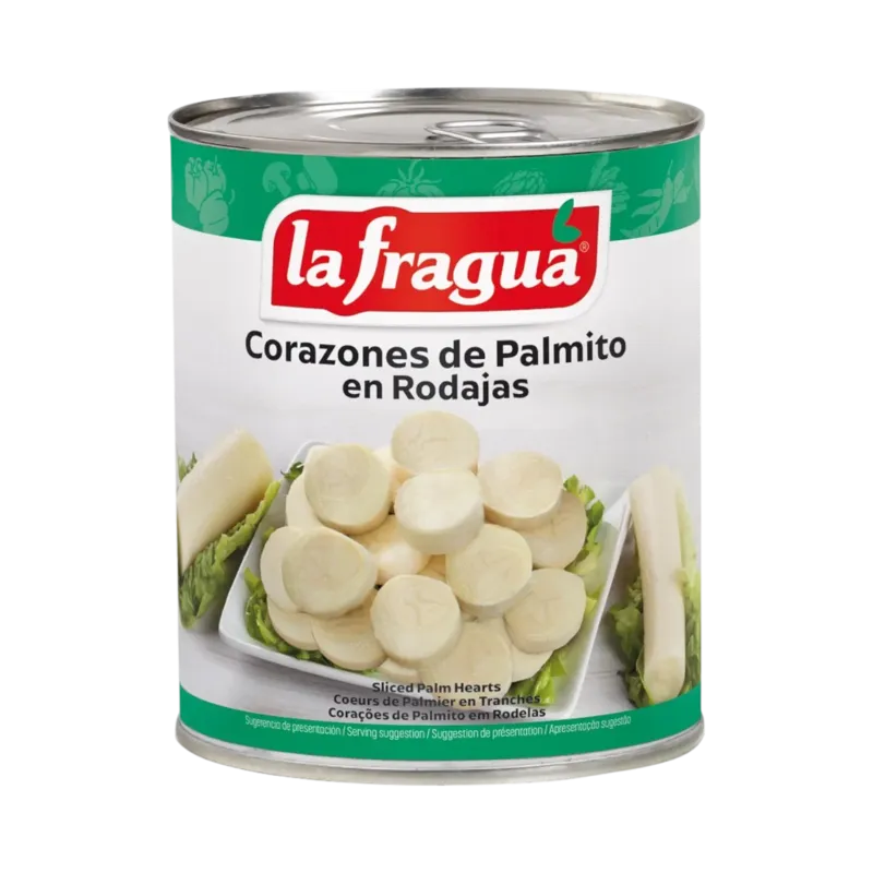 Palmito en Rodajas (Medallones) Lata 1 kg F.A. · 12 unidades · La Fragua