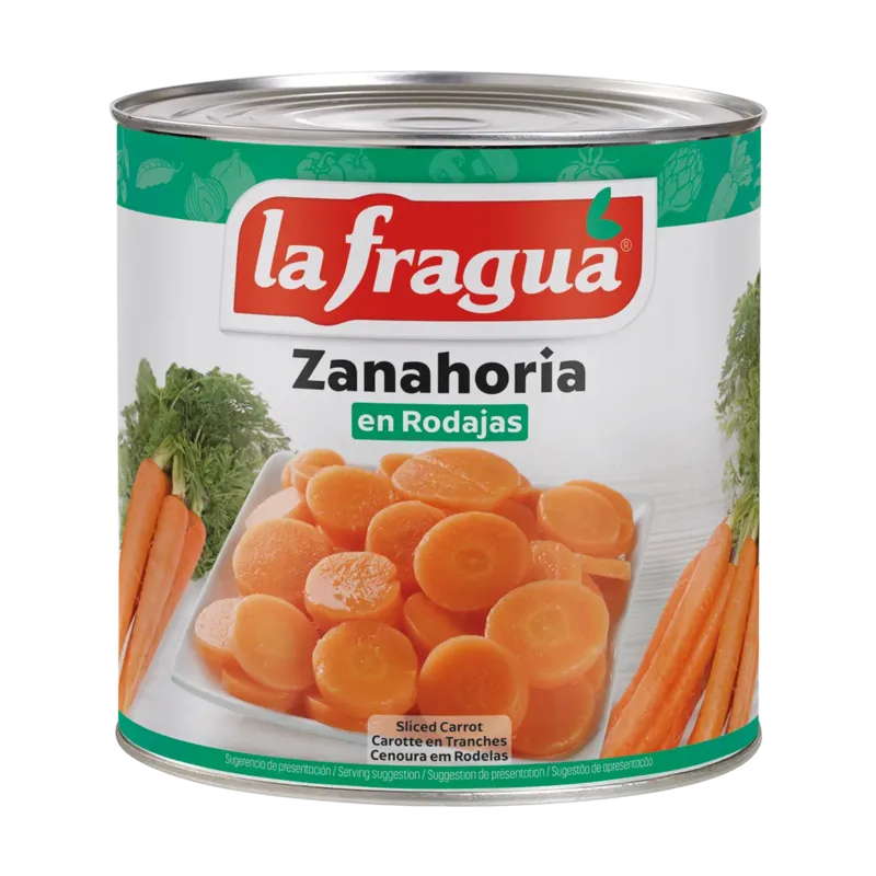 Zanahoria Rodajas I Lata 3 kg · 6 unidades · La Fragua