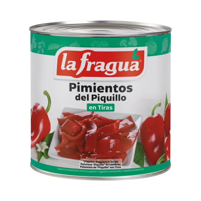 Pimiento Piquillo Tiras I Lata 3 kg · 6 unidades · La Fragua