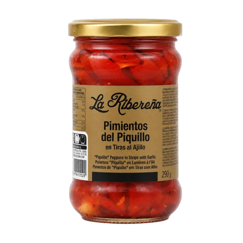 Pimiento Piquillo Tiras I Tarro-314 · 12 unidades · La Fragua